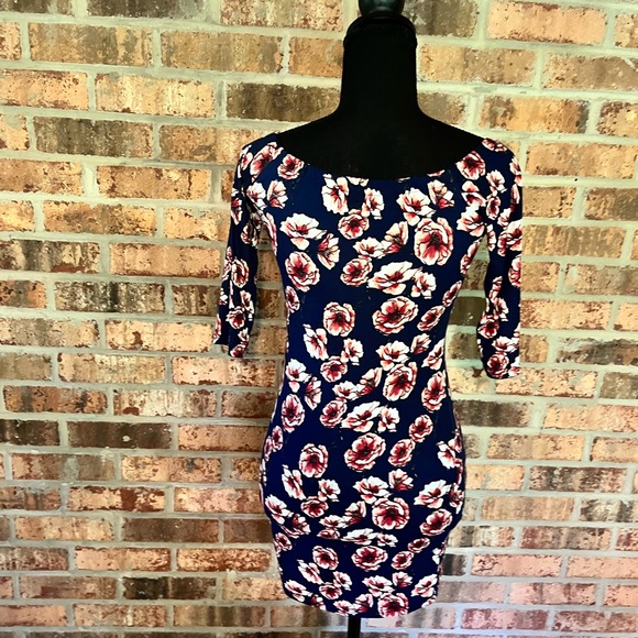 Charlotte Russe Dresses & Skirts - Navy blue off shoulder dress